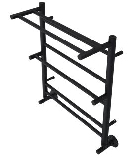 Водяной полотенцесушитель Aquatek Альфа AQ RRP0760BL П7 50x60см чёрный муар